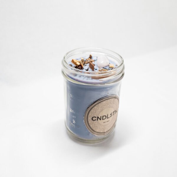 Blue Hour Herb & Crystal Candle - Image 3